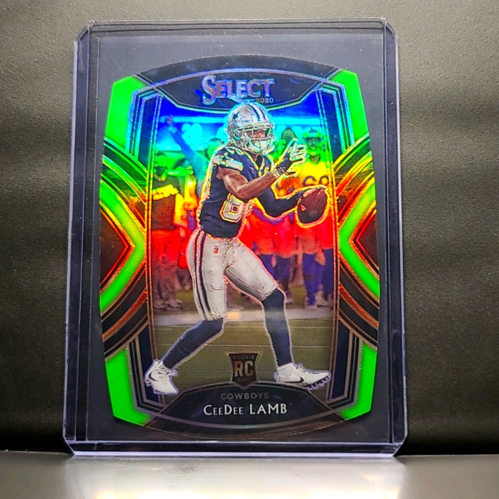 2020 Select Prizm Neon Green Die Cut